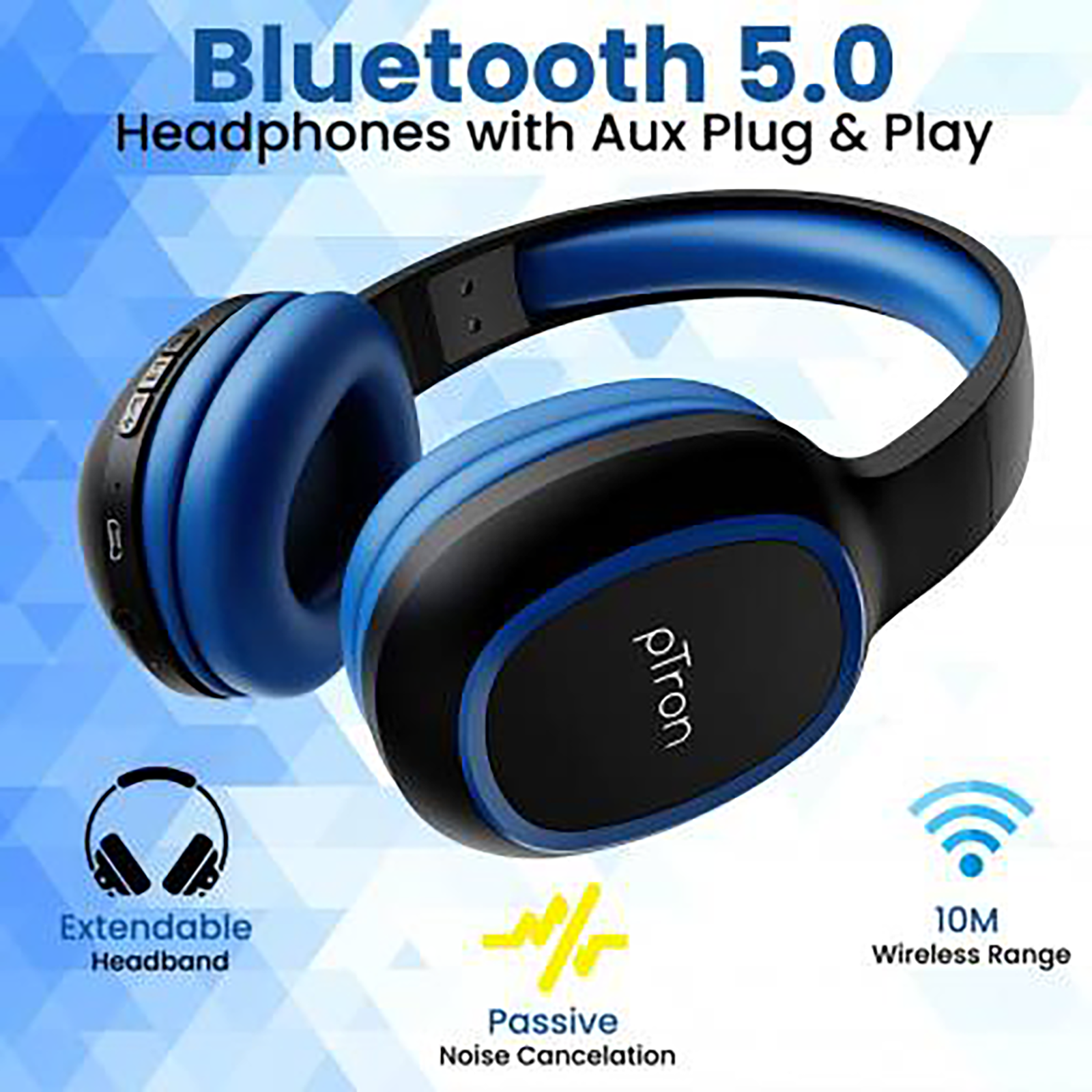 Buy pTron Soundster Lite 140317952 Bluetooth Headset with Mic 12